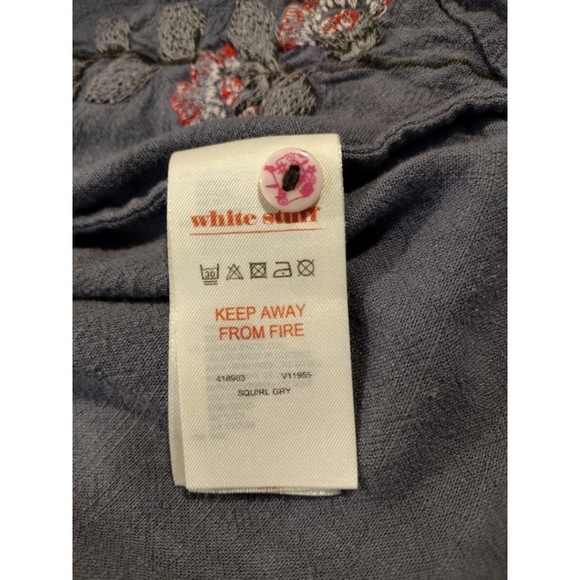 White Stuff embroidered linen blend top - Picture 12 of 12